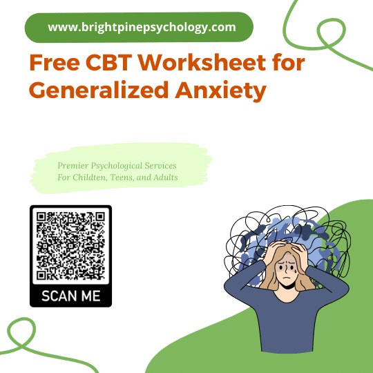 Free CBT Worksheet for Generalized Anxiety